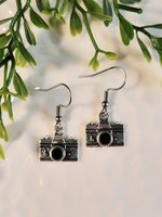 Handpoured Resin Camera Earrings