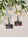 Handpoured Resin Camera Earrings