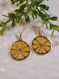 Handpoured Resin Citrus Slice Earrings