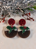 Handpoured Resin Plum Pudding Earrings