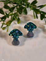 Handpoured Resin Mushroom Stud Earrings