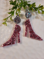 Handpoured Resin Stiletto Statement Clip On Earrings