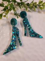 Handpoured Resin Stiletto Statement Earrings