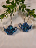 Handpoured Resin Tea Pot Statement Earrings