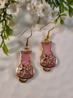 Handpoured Resin Cat Earrings