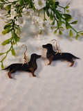 Handpoured Resin Dachshund Earrings