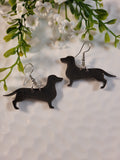 Handpoured Resin Dachshund Earrings