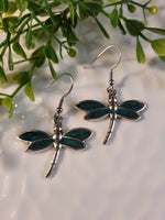 Handpoured Resin Dragonfly Earrings