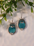 Handpoured Resin Owl Earrings