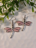 Handpoured Resin Dragonfly Earrings