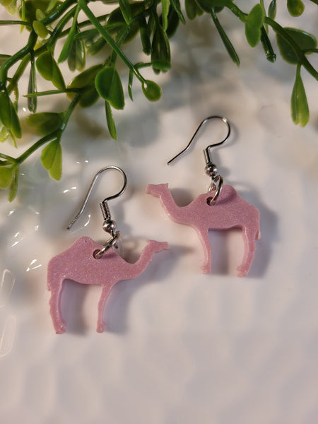 Handpoured Resin Camel Earrings