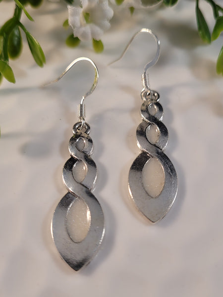 Handpoured Resin Twist Earrings