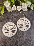 Handpoured Resin Tree of Life Earrings