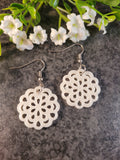 Handpoured Resin Filigree Earrings