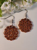 Handpoured Resin Filigree Earrings