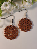 Handpoured Resin Filigree Earrings