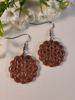 Handpoured Resin Filigree Earrings