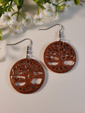 Handpoured Resin Tree of Life Earrings