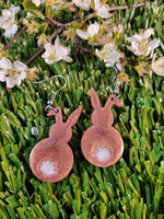 Handpoured Resin Bunny Earrings