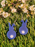 Handpoured Resin Bunny Earrings