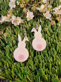 Handpoured Resin Bunny Earrings