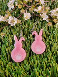 Handpoured Resin Bunny Earrings