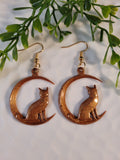 Handpoured Resin Kitty Cat Earrings