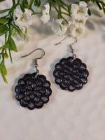 Handpoured Resin Filigree Earrings