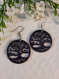 Handpoured Resin Tree of Life Earrings