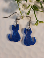 Handpoured Resin Cat Earrings