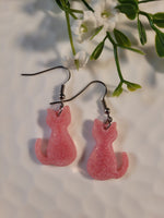 Handpoured Resin Cat Earrings