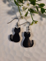 Handpoured Resin Cat Earrings