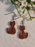 Handpoured Resin Cat Earrings