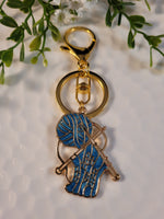 Handpoured Resin Knitting Keyrings