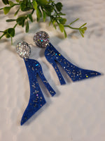 Handpoured Resin Stiletto Statement Earrings