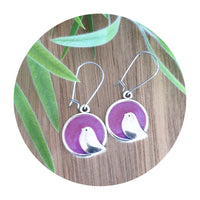 Handpoured Resin Little Birdy Earrings