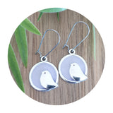 Handpoured Resin Little Birdy Earrings