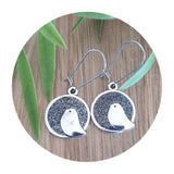 Handpoured Resin Little Birdy Earrings