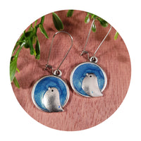 Handpoured Resin Little Birdy Earrings