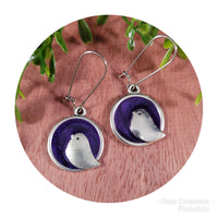 Handpoured Resin Little Birdy Earrings